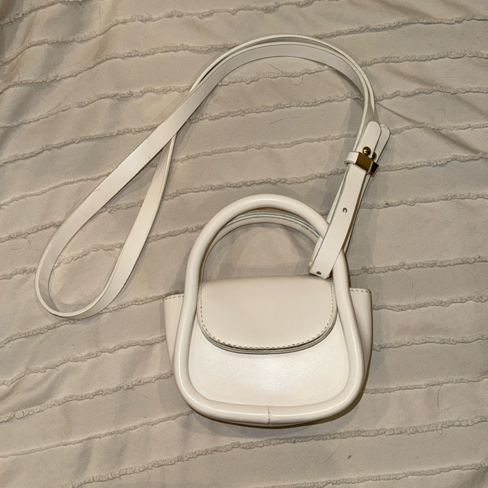 Mini white purse